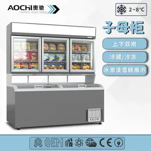 Mother Child Cabinet, Upper and Lower Combination Freezer thumbnail-4
