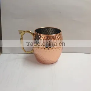 Set of 4 Moscow Mule Copper Mugs, 16 Oz, Stainless Steel Lining thumbnail-1