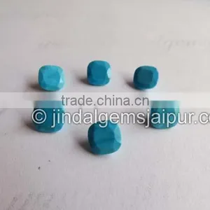 Wholesale Loose Gemstone Turquoise Cut Square 9 MM thumbnail-2
