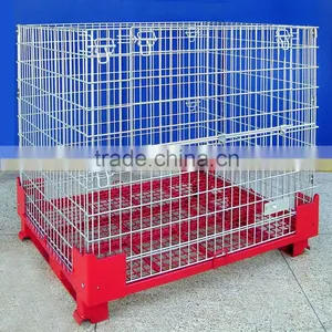 Folding Steel Stackable Storage Cage(suppliers) thumbnail-1