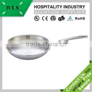 Compound Steel Slant Sided Frying Pang With Steel Handle thumbnail-1