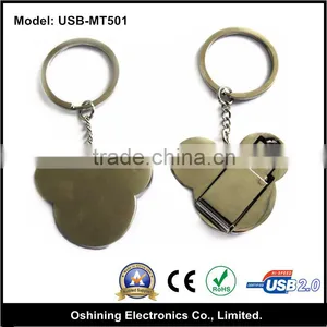 Promotional Cartoon Metal Top Selling Key Chain Usb Flash Drive (USB-MT501) thumbnail-1