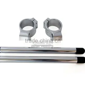 BJ-COHB-052 Aftermarket CNC Billet Alloy 52mm Motocross Handle Bar Clip On For Suzuki TL1000S GSXR1100 thumbnail-5