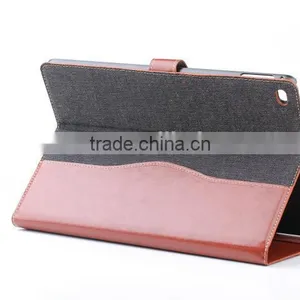 Genuine PU Leather Flip Stand Smart Cover For IPad Air 2 IPad 6 With Button Close thumbnail-2