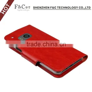 For HTC One M9 Wallet pu Leather Case With Card Slots thumbnail-4