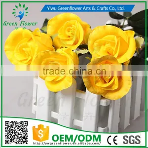Greenflower 2016 Wholesale Real Touch Latex PU China Artificial Flowers Rose for Wedding Decoration thumbnail-1