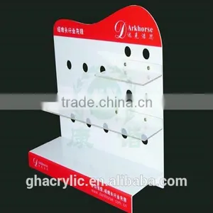 GH-RZ528 Magazine Clear Acrylic Table Dispaly File Stand Racks For Office ,top Grade Acrylic Display Rack thumbnail-5