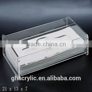 GH-RZ561 Customized Design Cute Acrylic Tissue Box Covers ,modern Acrylic Tissue Box Cover thumbnail-3