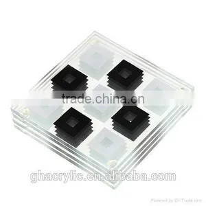 High Quality Clear Acrylic Coasters,coffee Cup Mats,drink Coasters thumbnail-4