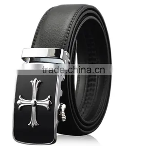 Genuine Leather Belt Various Types and Styles of Leather Belts Automatic Buckle thumbnail-1