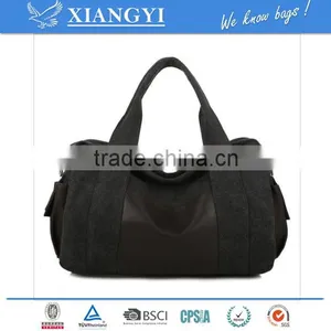 Men's Vintage Canvas Leather Vintage Travel Satchel Messenger Tote Fashion Bag New Design in 2016 thumbnail-4