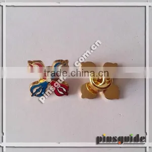 2014 High Quality Personalized Die-struck Metal Printed Collar Pin For Souvenir thumbnail-1