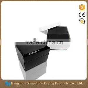 Wholesale Custom Black Lacquered Wood Watch Packaging Box thumbnail-1