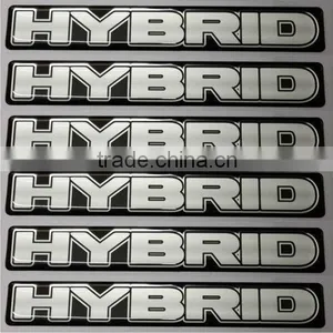High Quality Hybrid Car Epoxy Dome Logo thumbnail-1