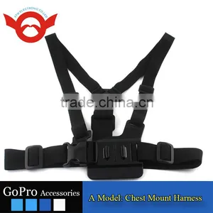 A Model:Chest Mount Harness Chest Body Strap for GoPro Hero 2/3/3+/4/4 Session Gopro Head Strap thumbnail-4