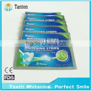 28pc 6% Hydrogen Peroxide Teeth Whitening Strips 14 Applications, Double Elastic Gel Strips thumbnail-2
