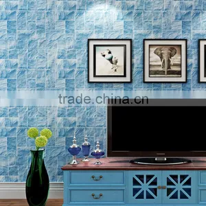 Mediterranean Design Brick Decoration Wallpaper for Restaurant thumbnail-2
