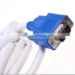VGA Cable D-sub 15pin Cable With Ferrite Cores for HDTV, Displays, Projects thumbnail-1