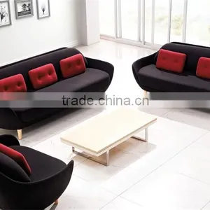 Latest Designer Sofa Furntiure, Fabric Curved Sofa Set With Wood Leg, Favn Sofa SF-560 thumbnail-1
