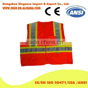 Cheap Price Wholesale Hi-vis Reflective Safety Vest With Pocket CE Certification thumbnail-1