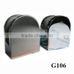 Casting 1/2"stainless Steel 316 Glass Clamp Flat Base thumbnail-1