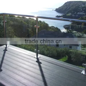 Stainless Steel Handrail Balustrade Post Glass Deck Railing Systems thumbnail-1