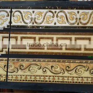 150x600mm Porcelain Golden Skirting Lines thumbnail-1