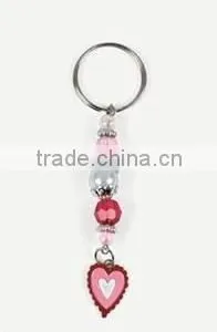 Beaded Valentine Key Chain Craft Kit/Valentine Key Chain/Key Chain Craft Kit thumbnail-1