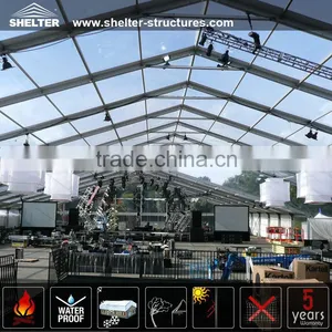 500 1000 People Luxury Transparent Clear Roof Wedding Tent thumbnail-3