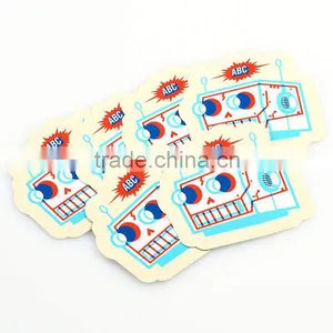 Custom Sticker Usage Ice Cream Food Label and Weather Proof Feature Electroform Metal Sticker ---DH20638 thumbnail-1