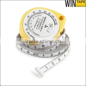 Retractable Branded ABS Plastic Wholesale Body Fat Bmi Calculator Measuring Tape Fitness thumbnail-1