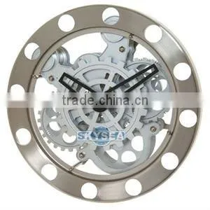 Moving Gear Wall Clock, Decorative Clock, Round Clock thumbnail-1
