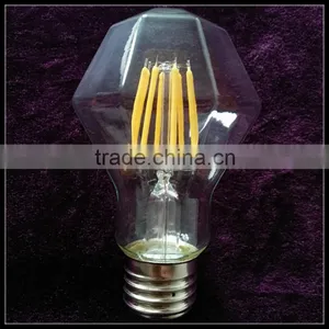 A60/A19 LED Filament Bulb E27/B22 8W Diamond Shape Bright Decorative thumbnail-1