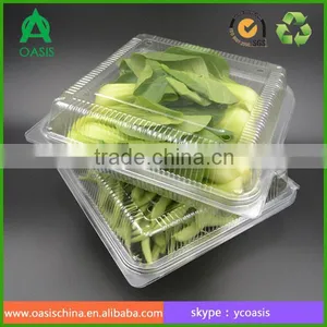Clear Palstic Clamshell Boxes for Vegetable Packing Pet thumbnail-1