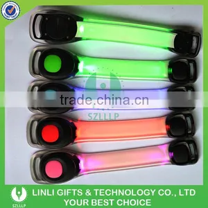Hot Selling TPU Safety Warning Led Light Up Arm Band With Logo thumbnail-2