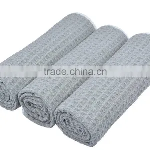 Sinland Microfiber Waffle Weave Kitchen Towels Dish Cloth 16inch X 24inch Grey thumbnail-3