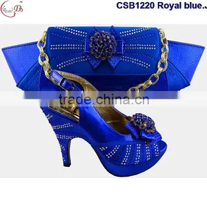 CSB1220 Royal Blue March 2016 New Arrival Design High Quailty Low Price Hot Selling Beautiful Lady High Heel Shoes Match Bag thumbnail-6