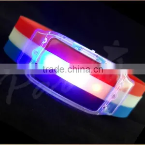 2015 New Customize National Flag Flashing Bracelet Led Flag Bracelet for Sports Game thumbnail-2