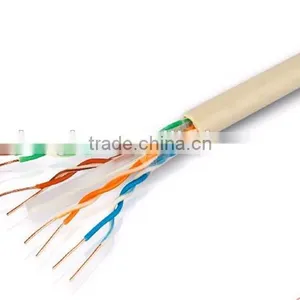 SGS CE Certified FR PVC Sheath Jacket 4PR 26AWG 0.4mm Solid Bare Copper Cat5e UTP Computer Cable thumbnail-3