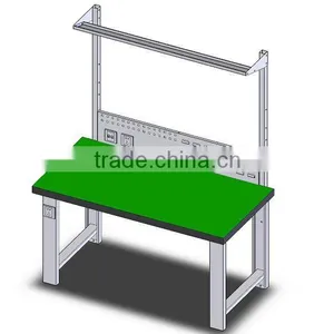 Light Duty Industrial Workbench Rear Panel MDF Top of Table thumbnail-1