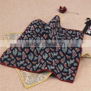 Custom Digital Print Linen Pocket Squares, Cotton Hanky thumbnail-3