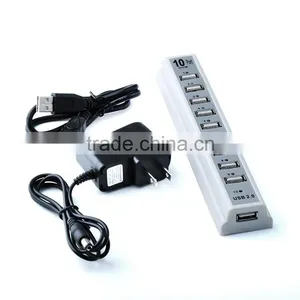 ABS Material 10-Port USB 2.0 Charger Hub thumbnail-1