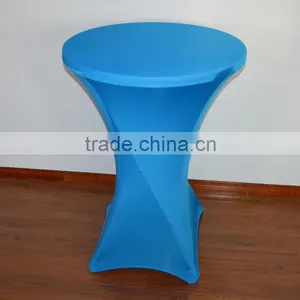 Blue Spandex/lycra Cocktail Table Cover/table Cloth thumbnail-1