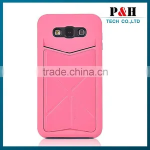 Luxury PU Leather Card Stand Case For Samsung Galaxy E7 thumbnail-5