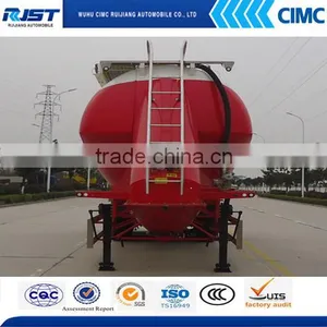 3 Axle Aluminum Alloy Vertical Powder Tank Semi Trailer/powder Tank Trailer/bulk Cement Tank Trailer thumbnail-1