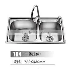 Cheap Price Two Bowls Stainless Steel Sink thumbnail-6