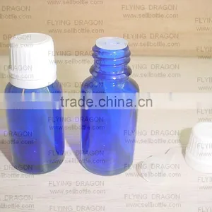 5-100ml Blue Essential Oil Glass Bottle With Cap thumbnail-1
