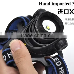 High Power Adjustable Zoom Headlight 400LM Rechargeable Zoom Led Head Lamp thumbnail-2