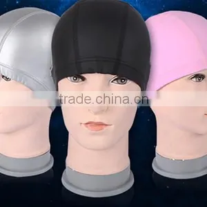 Lycra Waterproof Bathing Fashion Swimming Caps thumbnail-2