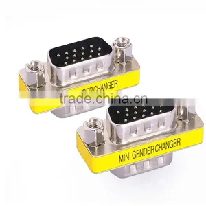 15 Pin HD SVGA VGA Male to Male Adapter Connector thumbnail-2
